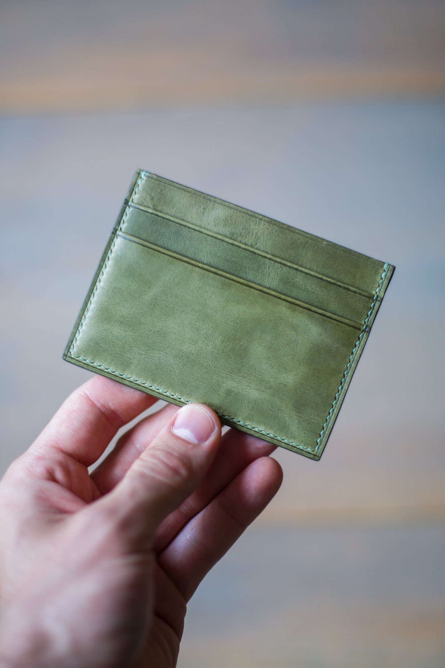 5 POCKET CARDHOLDER (olive Arno leather)