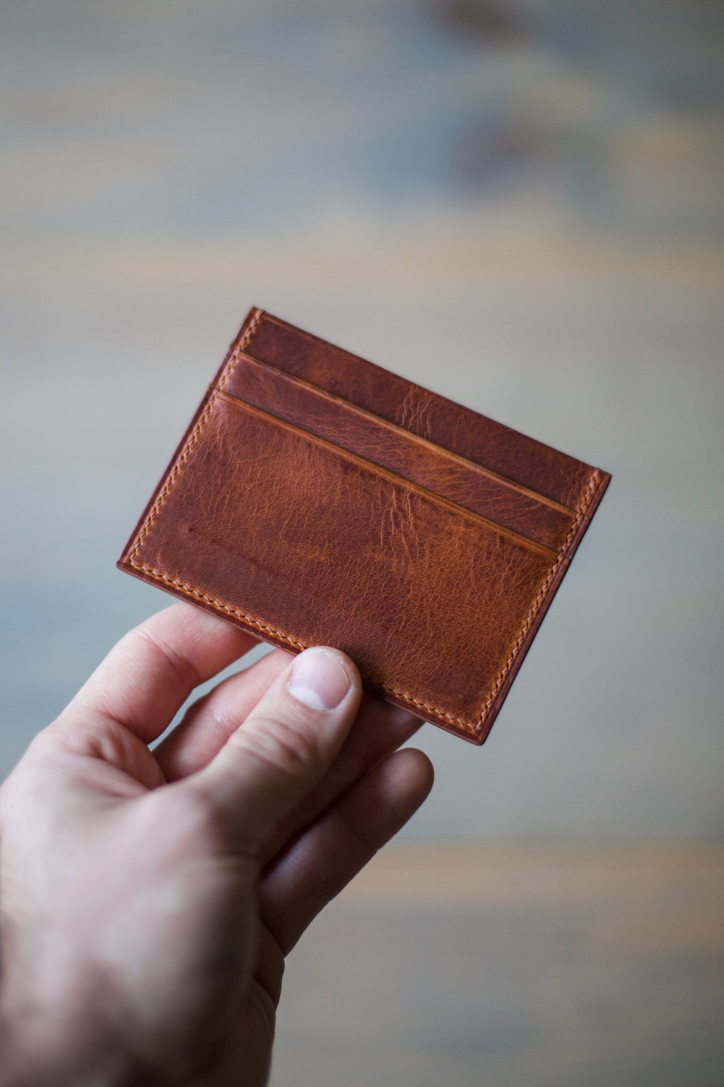 5 POCKET CARDHOLDER (whiskey Waxy leather)