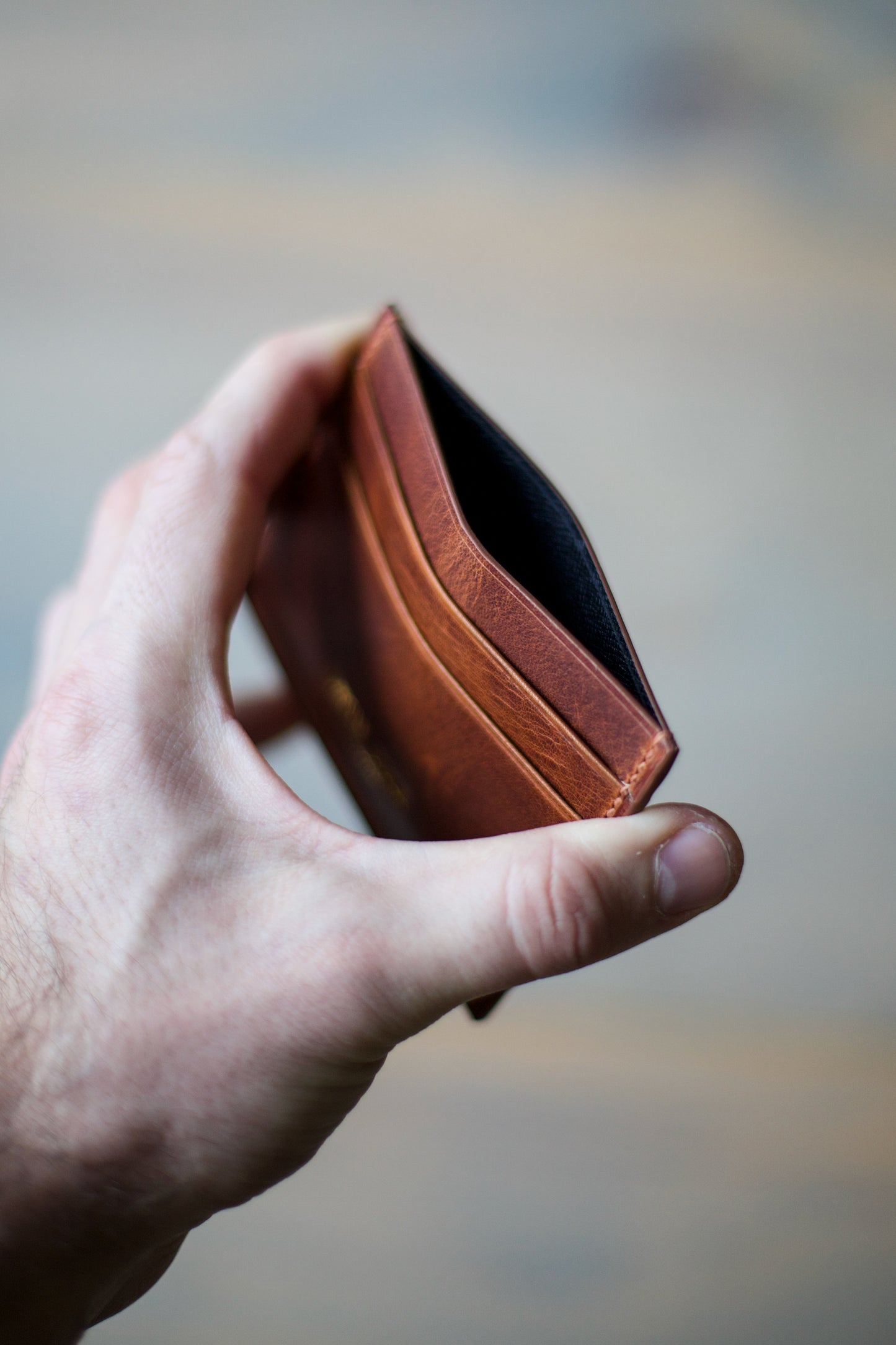 5 POCKET CARDHOLDER (whiskey Waxy leather)