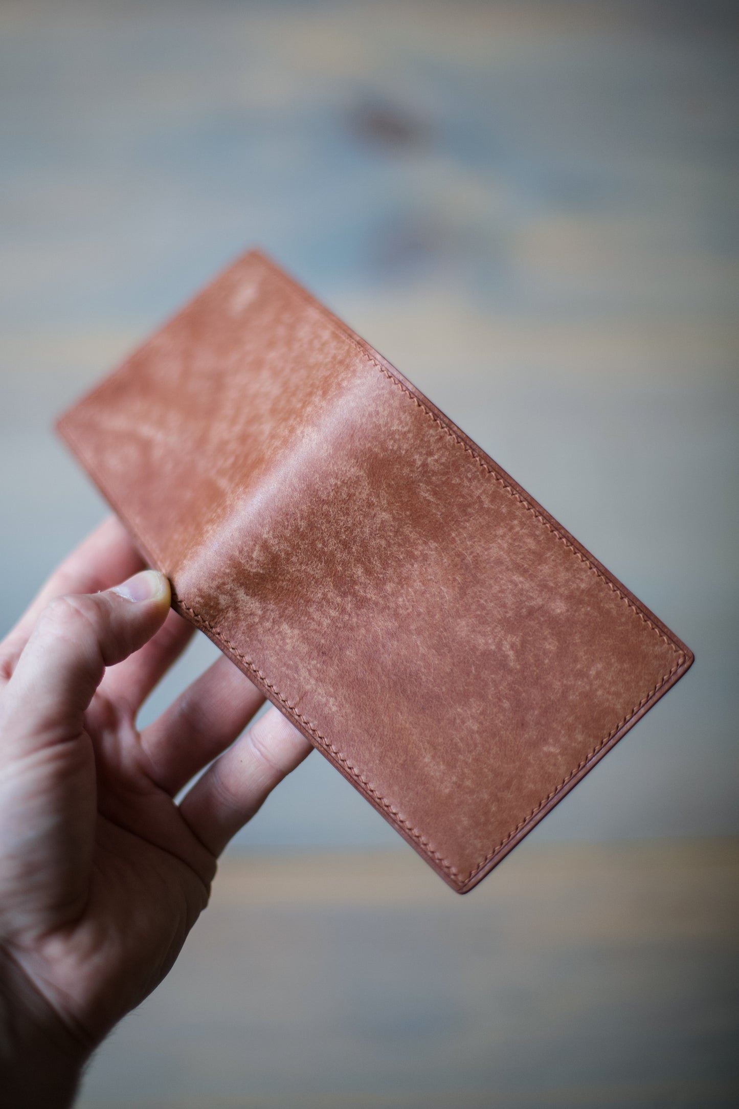 6 SLOT BIFOLD (whiskey/ black maya leather)