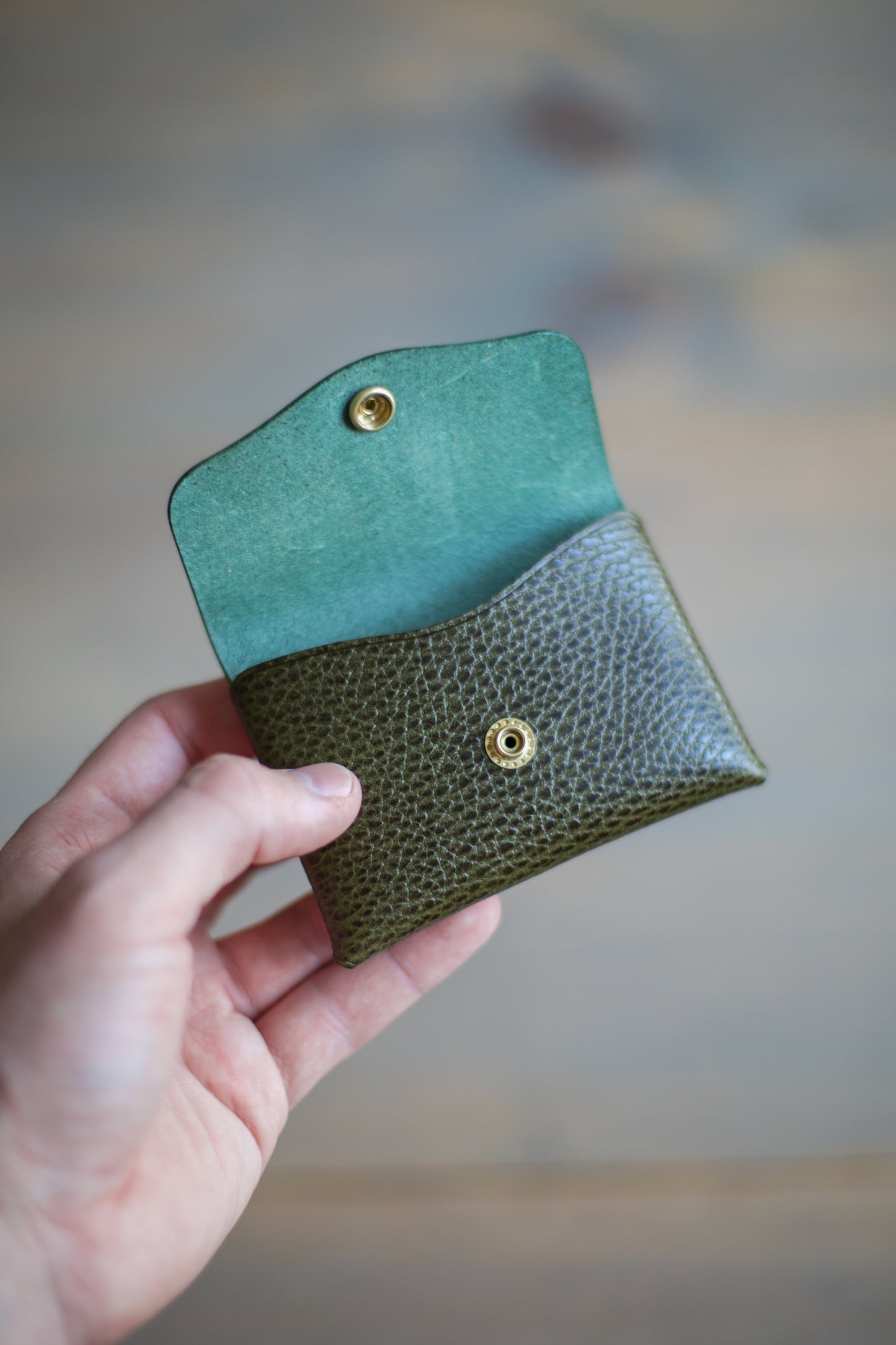 LIDIA WALLET (olive dollaro leather)