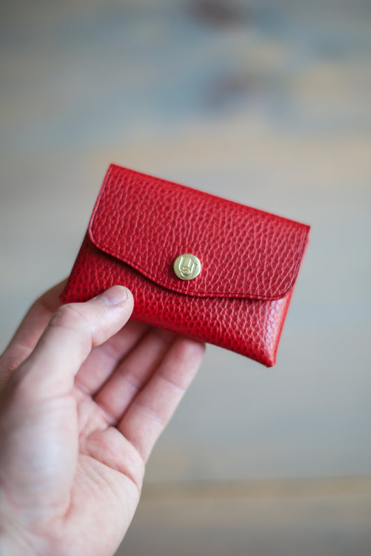 LIDIA WALLET (red dollaro leather)