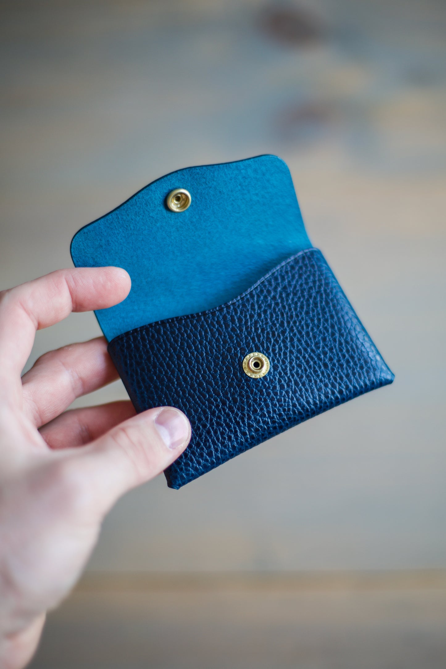 LIDIA WALLET (blue dollaro leather)