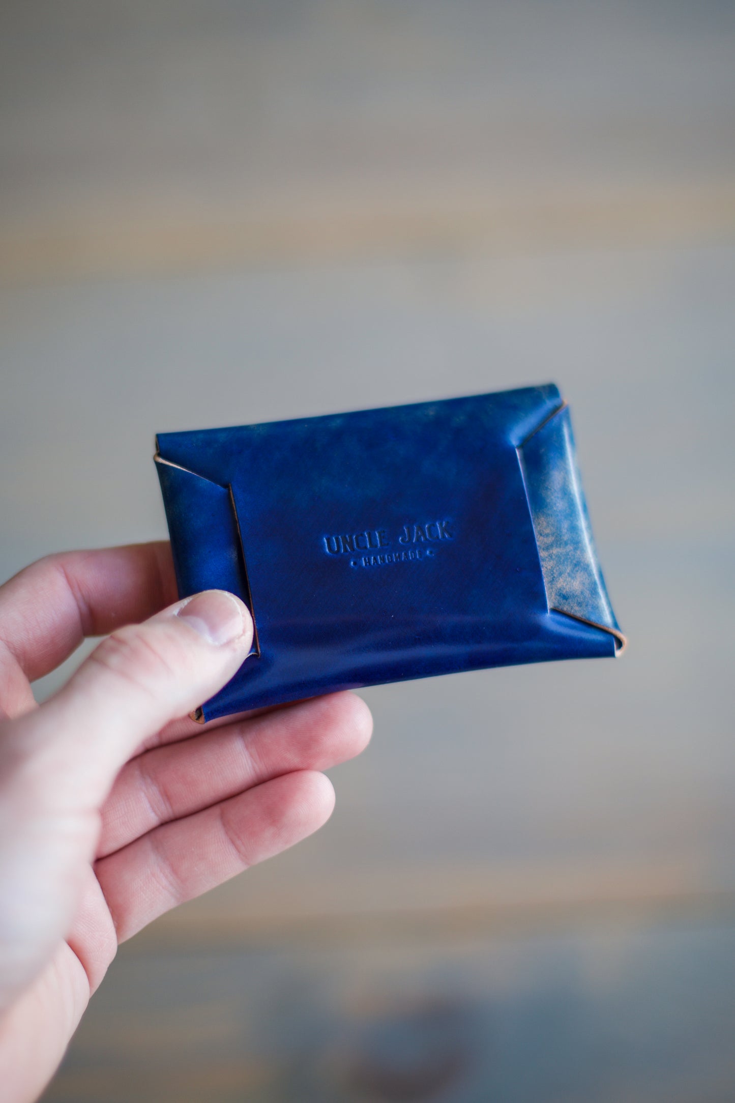 LIDIA WALLET (marbled blue cordovan)