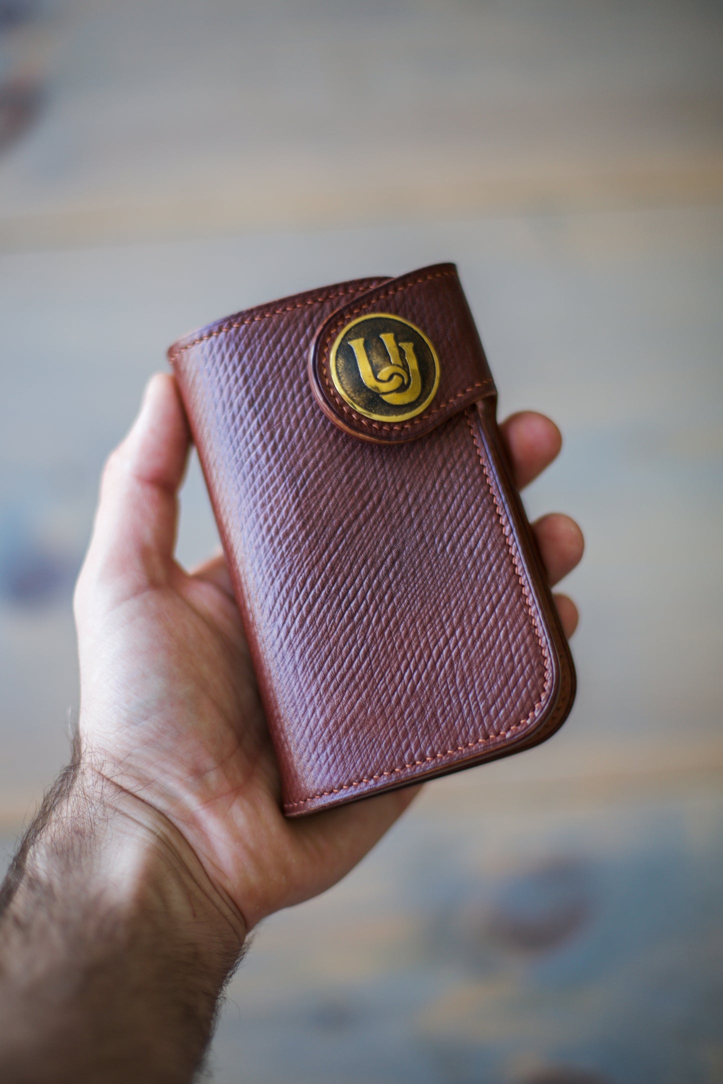 CONCHO WALLET (brown veg tan leather)