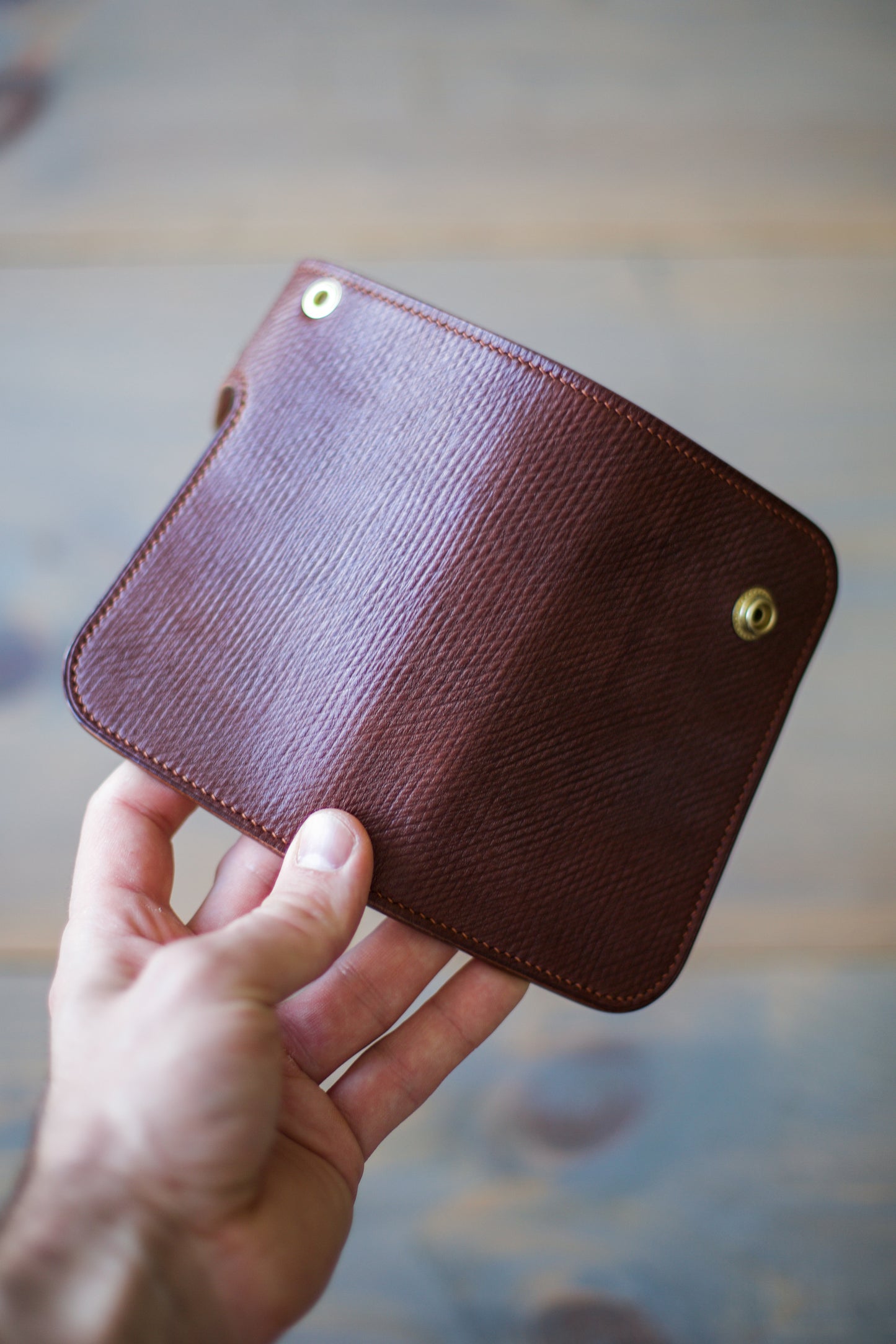 CONCHO WALLET (brown veg tan leather)