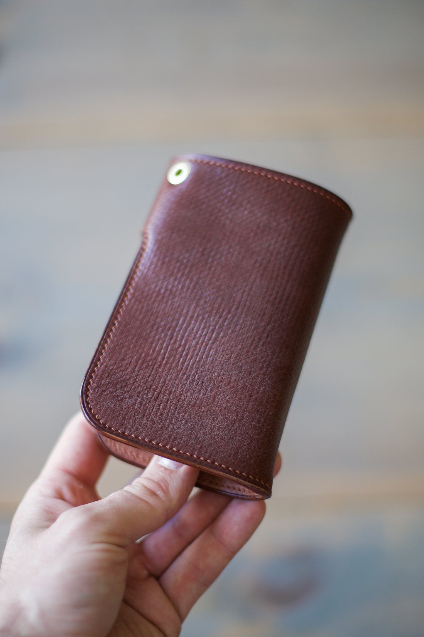 CONCHO WALLET (brown veg tan leather)