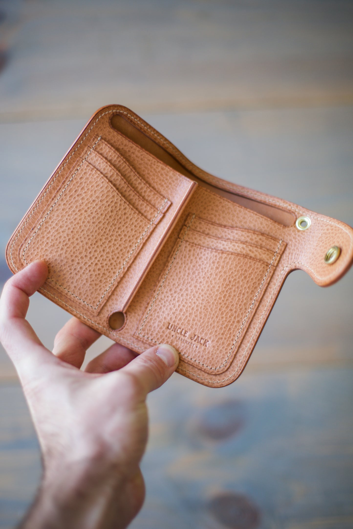 CONCHO WALLET (natural dollaro leather)