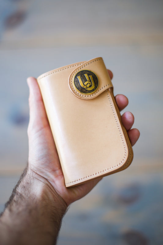 CONCHO WALLET (smooth natural leather)