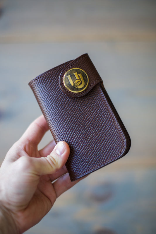 CONCHO WALLET (brown hatch buttero leather)