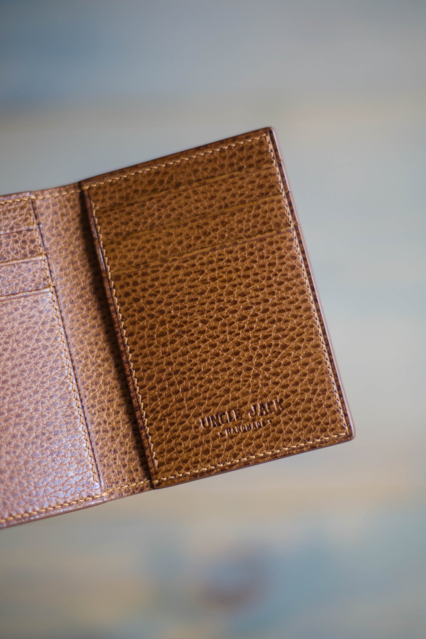 6 SLOT BIFOLD (whiskey dollaro/ natural lizard leather)