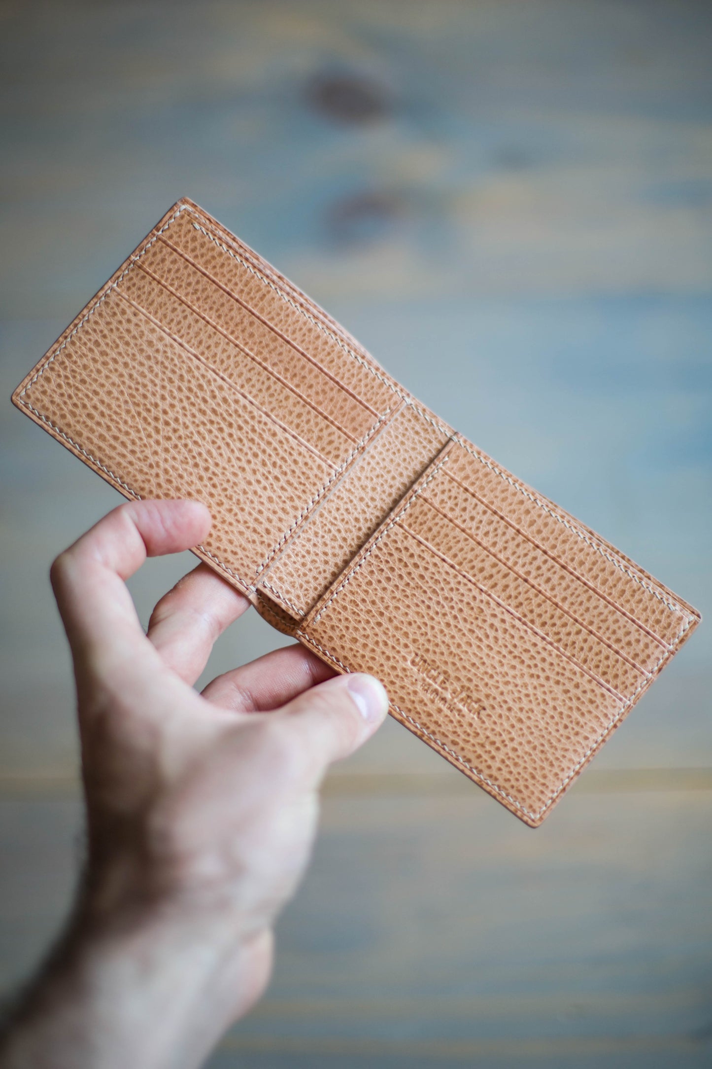 6 SLOT BIFOLD (natural dollaro leather)