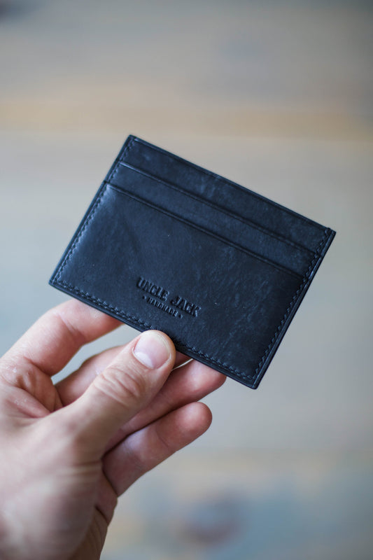 5 POCKET CARDHOLDER (black Maya leather)