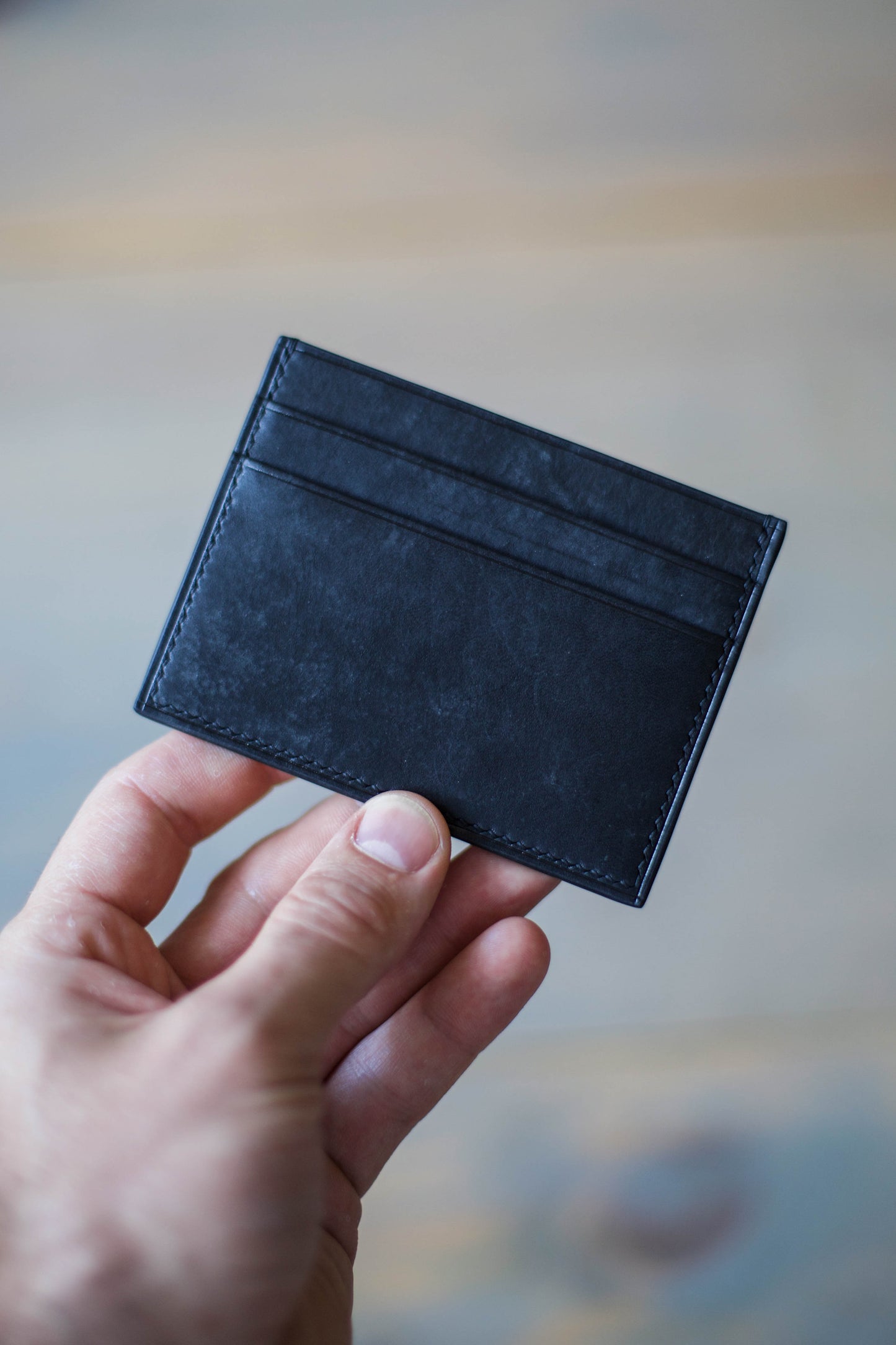 5 POCKET CARDHOLDER (black Maya leather)