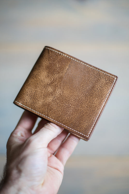 6 SLOT BIFOLD (brown Martina leather)