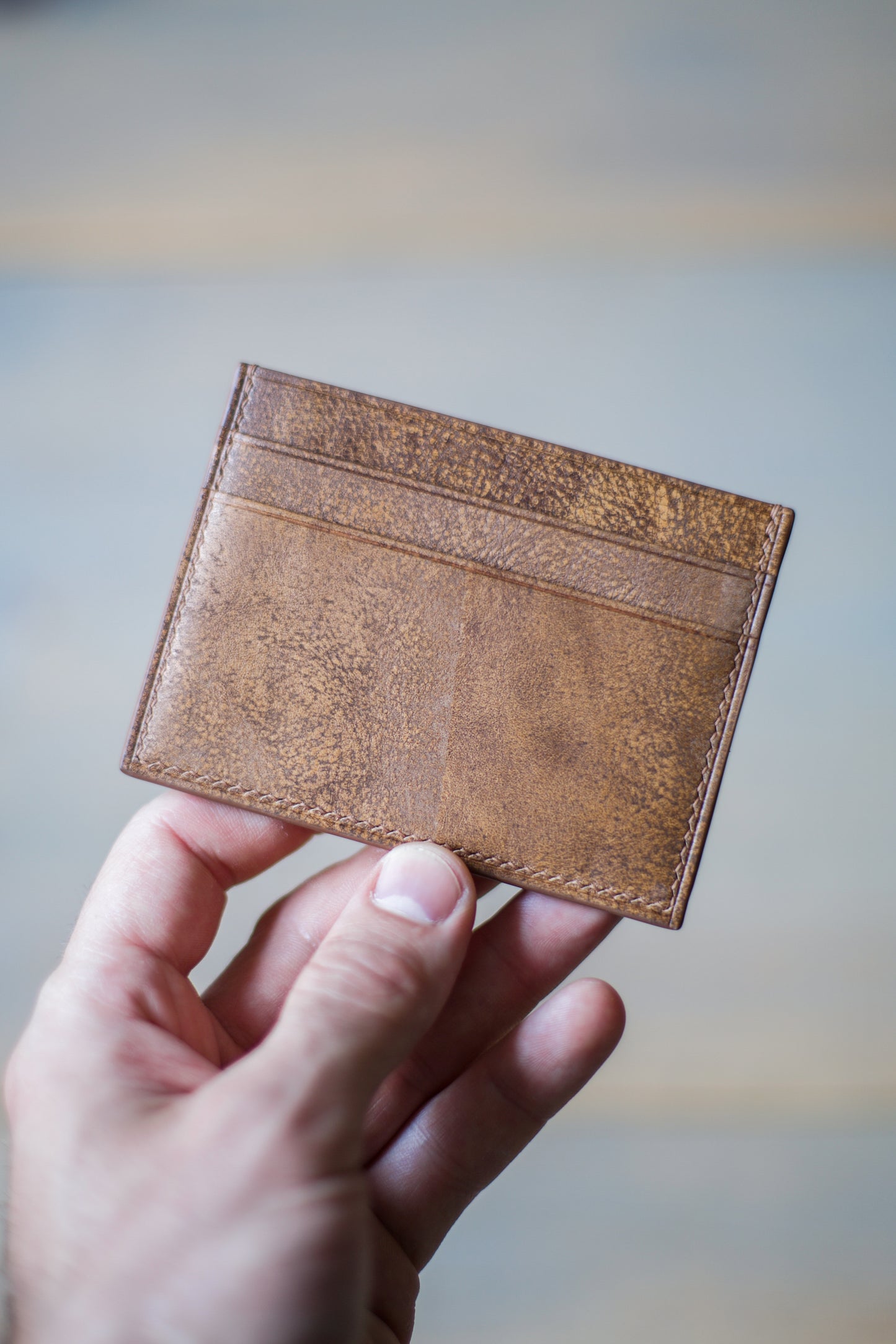 5 POCKET CARDHOLDER (caramel Martina leather)