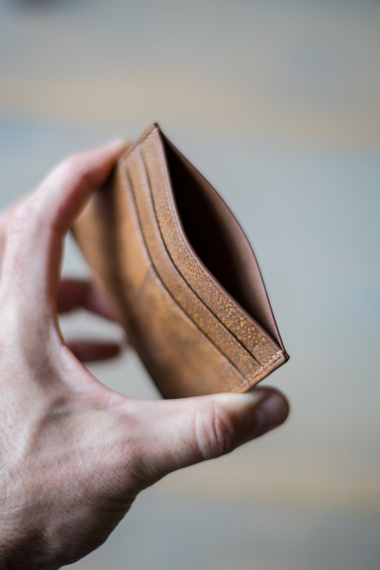 5 POCKET CARDHOLDER (caramel Martina leather)