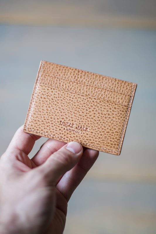 5 POCKET CARDHOLDER (natural Dollaro leather)