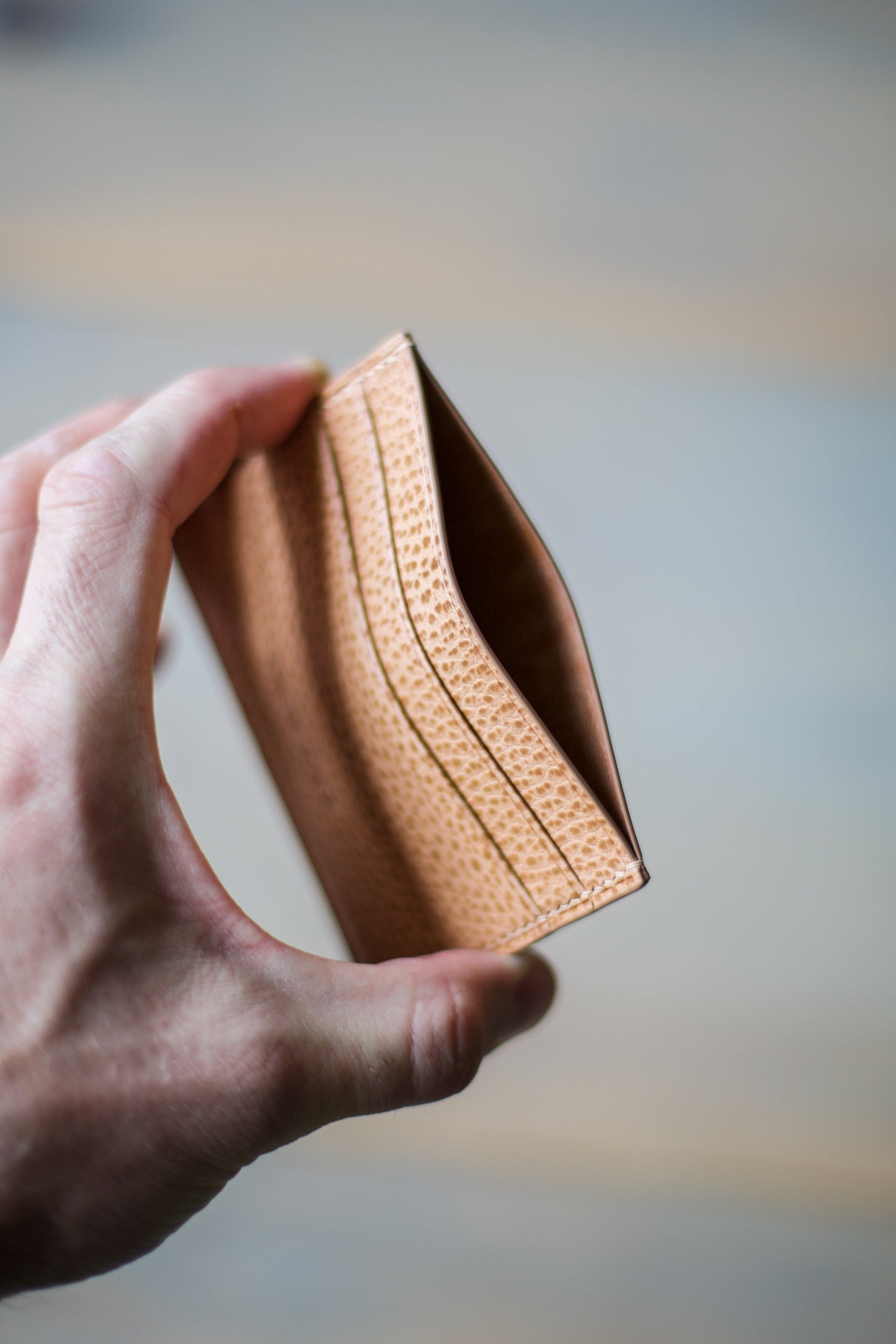 5 POCKET CARDHOLDER (natural Dollaro leather)